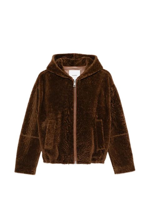 Nanushka hooded zip-up jacket - Brown - zdjęcie produktu nr 1