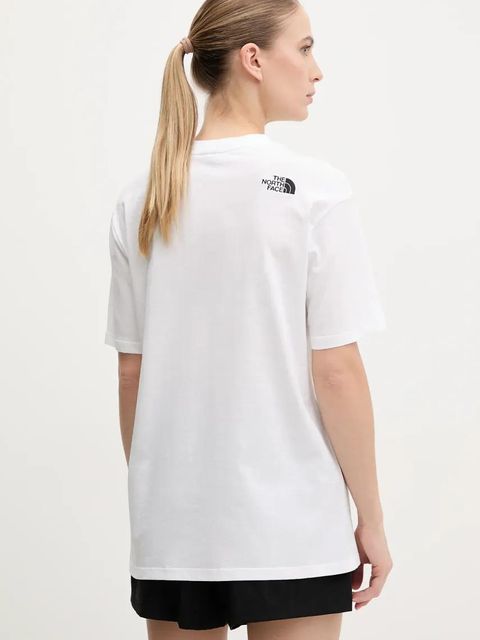 The North Face t-shirt bawełniany Essential damski kolor biały NF0A87NQFN41 - zdjęcie produktu nr 2