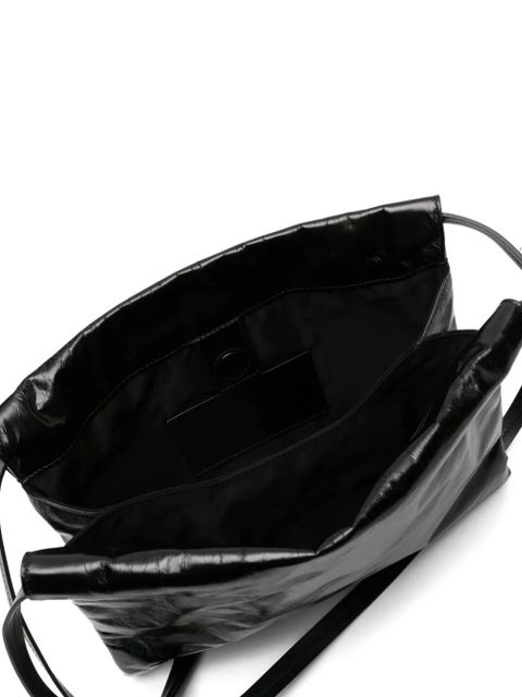 Jil Sander small leather shoulder bag - Black