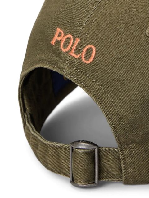 Polo Ralph Lauren czapka z daszkiem bawełniana kolor pomarańczowy gładka 710667709 - zdjęcie produktu nr 2