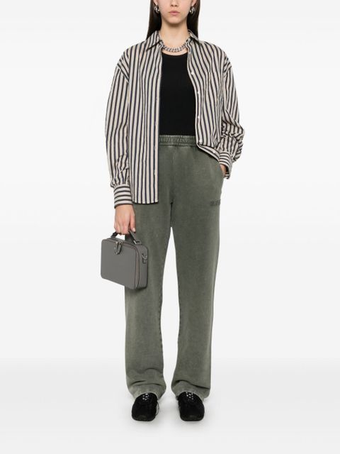 Gucci logo-embroidered cotton track pants - Green - zdjęcie produktu nr 2