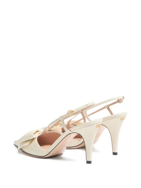 Valentino Garavani 85mm Bowow slingback pumps - Neutrals