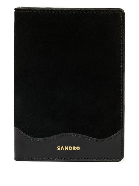 SANDRO calfskin wallet - Black - zdjęcie produktu nr 1