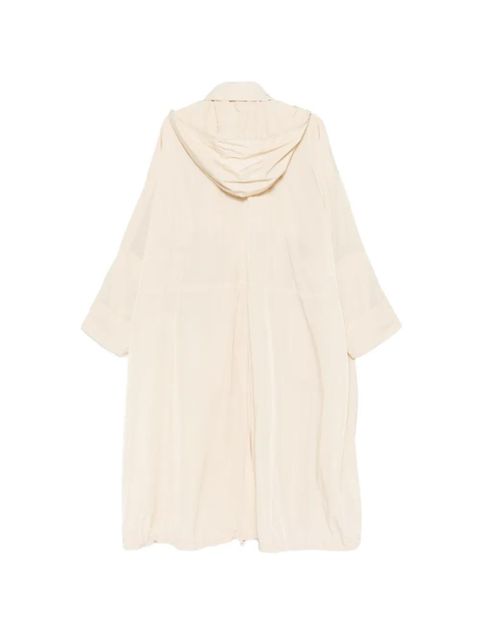 Sportmax buttoned hooded coat - Neutrals - zdjęcie produktu nr 2