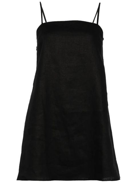 Reformation Aubree linen minidress - Black - zdjęcie produktu nr 1