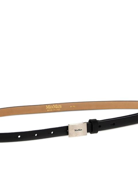 Max Mara plate leather belt - Black - zdjęcie produktu nr 2