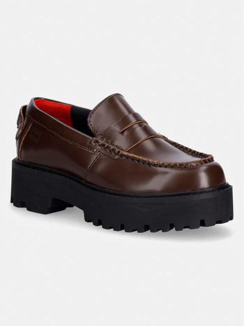 Tommy Jeans mokasyny damskie skórzane ARCHIVE '01 LEATHER LOAFER - zdjęcie produktu nr 2