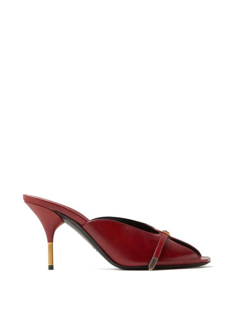 Versace Nyx leather mules 80 mm - Red - zdjęcie produktu nr 1