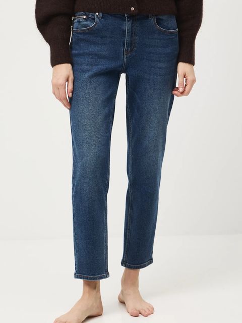 Medicine jeansy damskie kolor granatowy - zdjęcie produktu nr 2