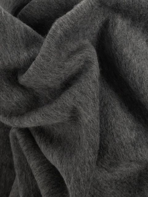 ANINE BING fringed wool scarf - Grey