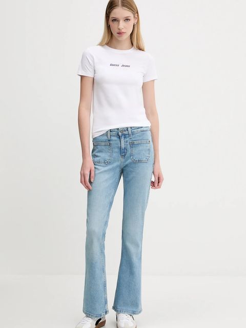 Guess Jeans jeansy damskie high waist W5YA1Z D5RA4 - zdjęcie produktu nr 2