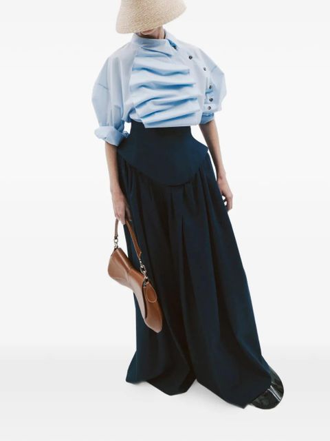 A.W.A.K.E. Mode button-embellishment blouse - Blue - zdjęcie produktu nr 2