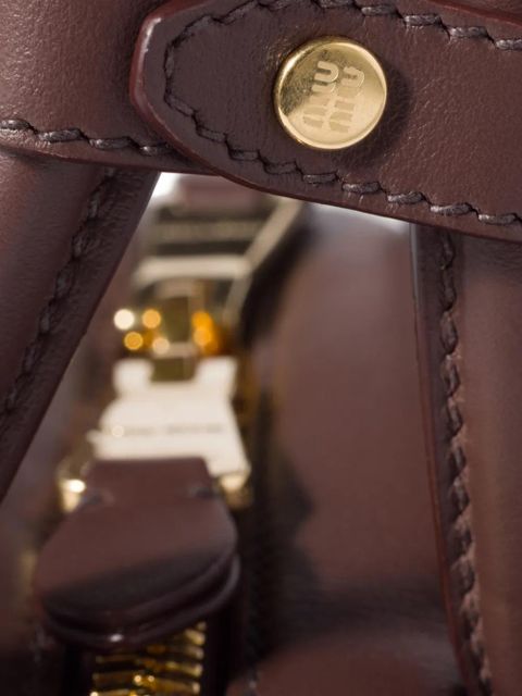 Miu Miu Beau leather shoulder bag - Brown