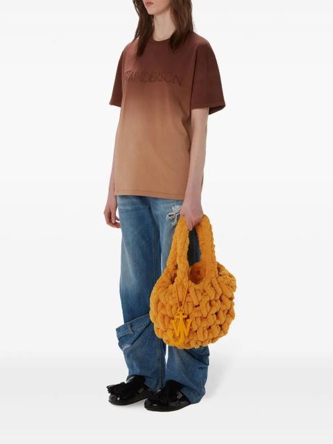 JW Anderson ombré-effect organic cotton T-shirt - Brown - zdjęcie produktu nr 2