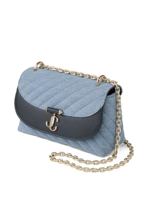 Jimmy Choo quilted chain crossbody bag - Blue