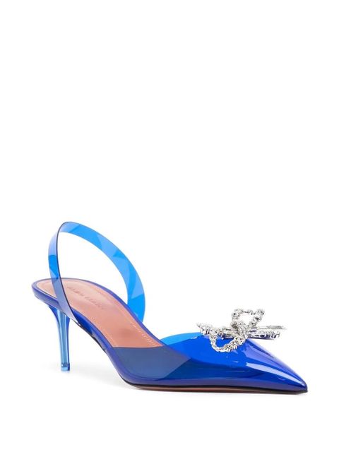 Amina Muaddi Rosie 60mm slingback pumps - Blue - zdjęcie produktu nr 2