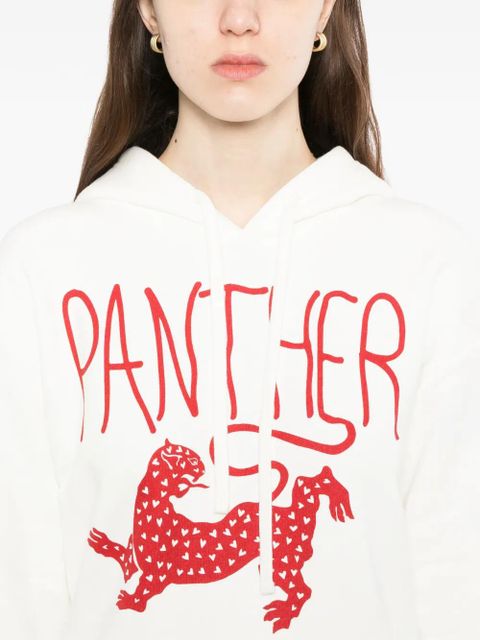 Valentino Garavani cotton graphic hoodie - White