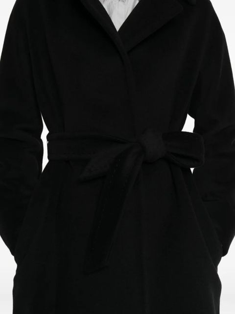 Max Mara drop-shoulder belted coat - Black