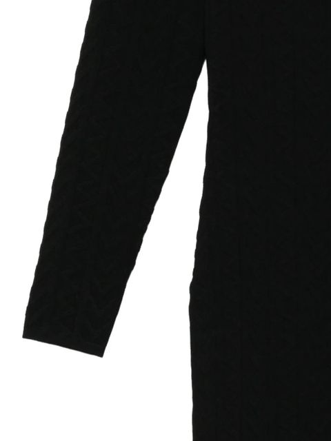 Michael Kors geometric-embossed dress - Black