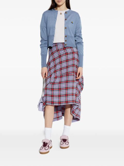 Vivienne Westwood buttoned logo cardigan - Blue - zdjęcie produktu nr 2