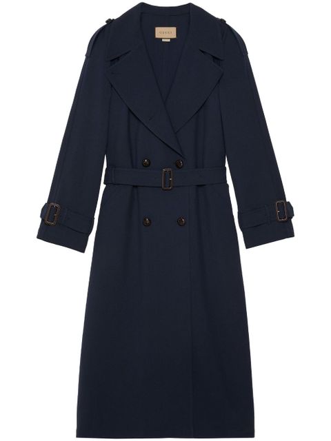 Gucci wool trench coat - Blue