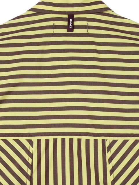 Sunnei striped shirt maxi dress - Yellow