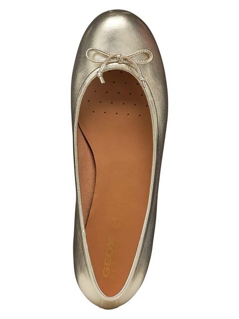 Geox baleriny skórzane D PALMARIA kolor złoty D25MUB 000Y2 C2012