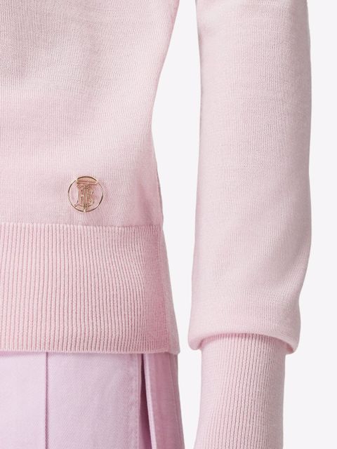 Burberry monogram plaque roll-neck jumper - Pink - zdjęcie produktu nr 2