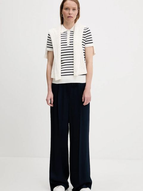 Tommy Hilfiger sweter bawełniany damski kolor biały lekki WW0WW41474 - zdjęcie produktu nr 2