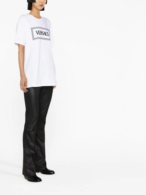 Versace '90s Vintage logo-embroidered T-shirt - White - zdjęcie produktu nr 2