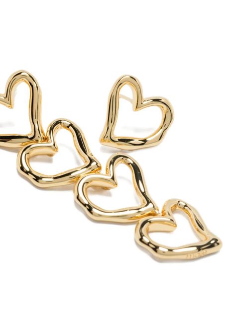 Maje heart-shaped earrings - Gold