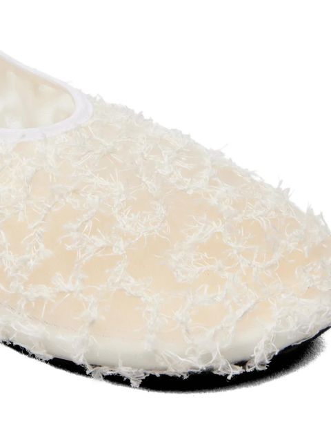 Proenza Schouler laced ballerina shoes - White