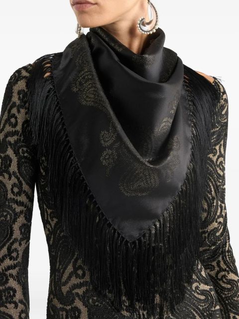 ETRO fringed scarf - Black - zdjęcie produktu nr 2