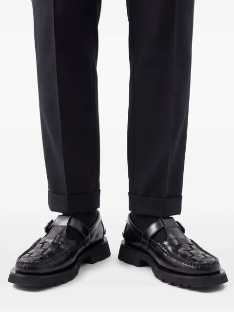 Hereu Soller Sport leather loafers - Black
