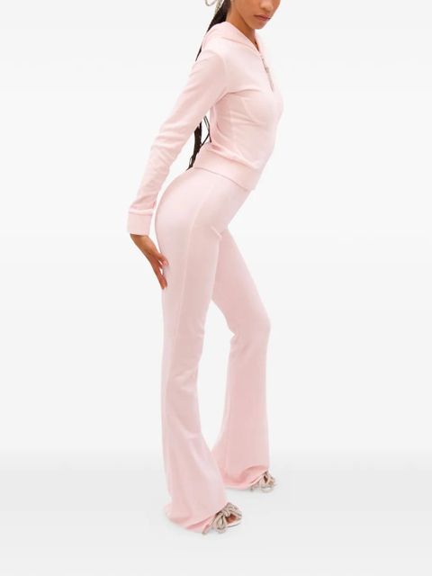 AREA crystal-embellished track pants - Pink - zdjęcie produktu nr 2