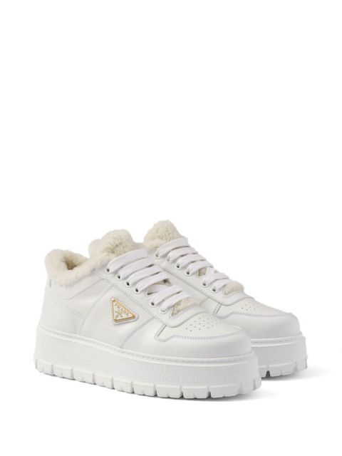Prada leather sneakers - White - zdjęcie produktu nr 2
