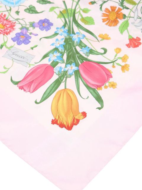 Gucci floral-print scarf - Pink - zdjęcie produktu nr 2