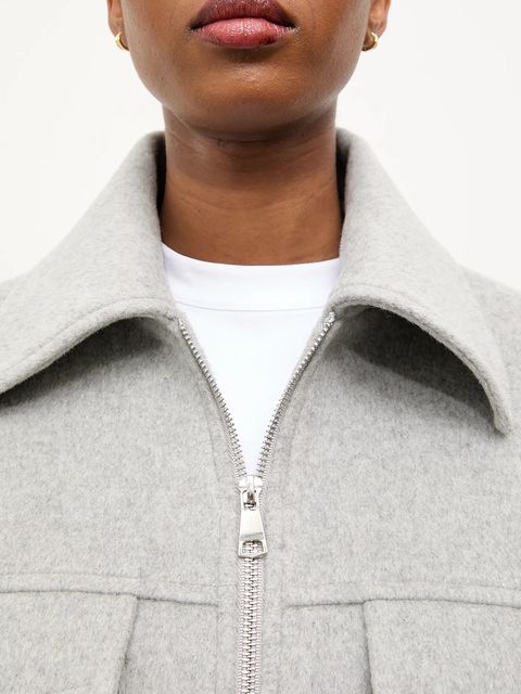 Answear.LAB płaszcz wełniany kolor szary