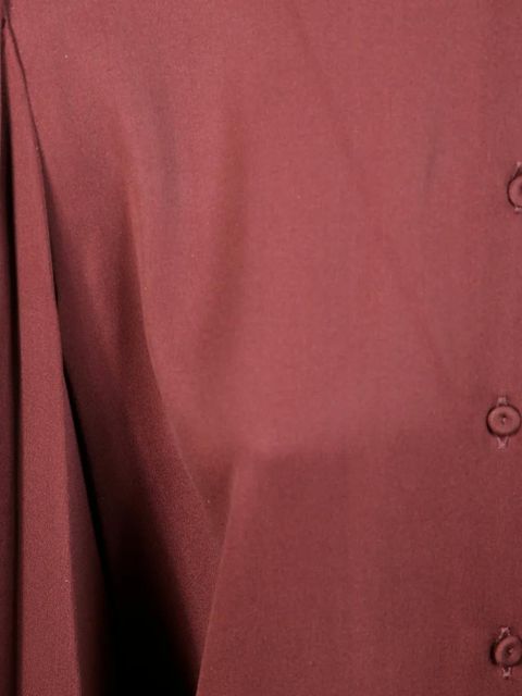 Max Mara Melania tie-neck buttoned shirt - Brown