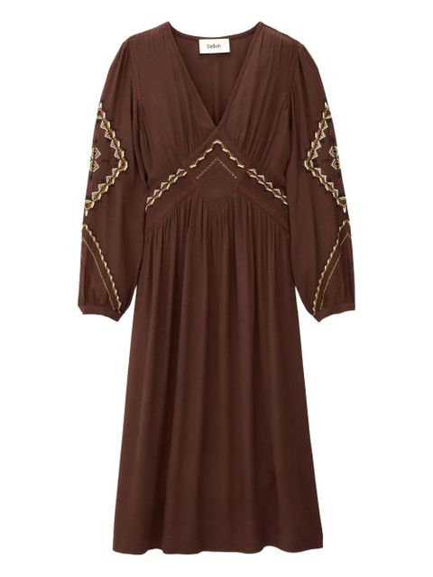 Ba&Sh Tany embroidered dress - Brown - zdjęcie produktu nr 1