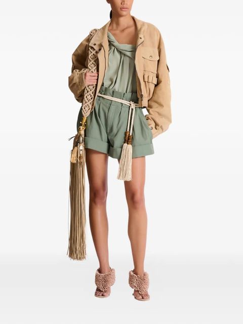 Balmain self-tie shorts - Green - zdjęcie produktu nr 2