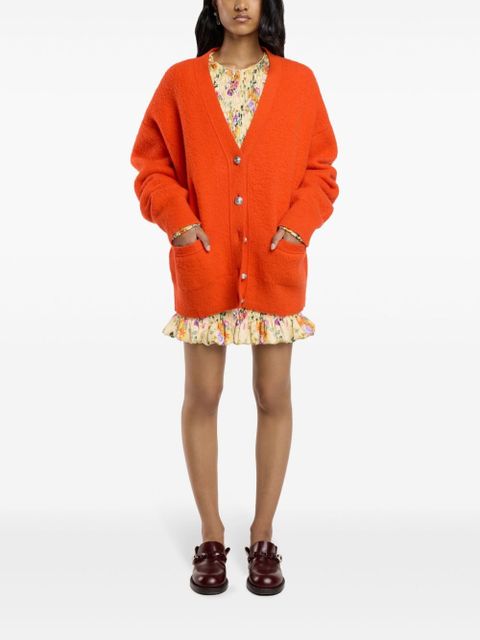 Rabanne oversized wool cardigan - Orange - zdjęcie produktu nr 2
