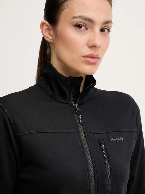Haglöfs bluza sportowa Rosson damska kolor czarny gładka 607606