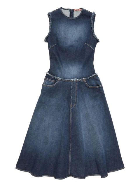 Acne Studios frayed denim dress - Blue - zdjęcie produktu nr 1