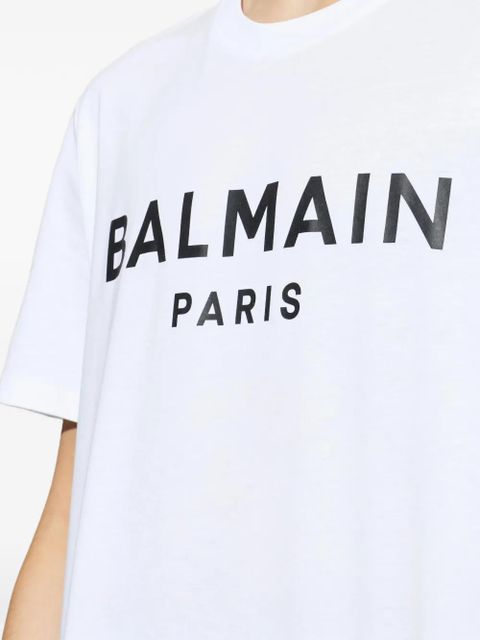 Balmain logo T-shirt - White