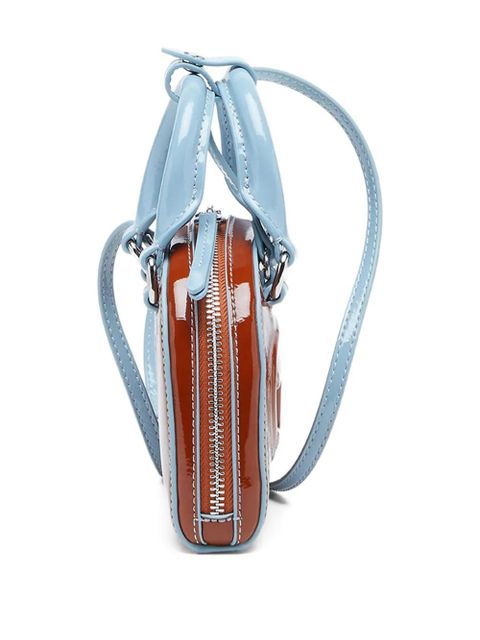 Diesel 1DR Dome embossed crossbody bag - Brown