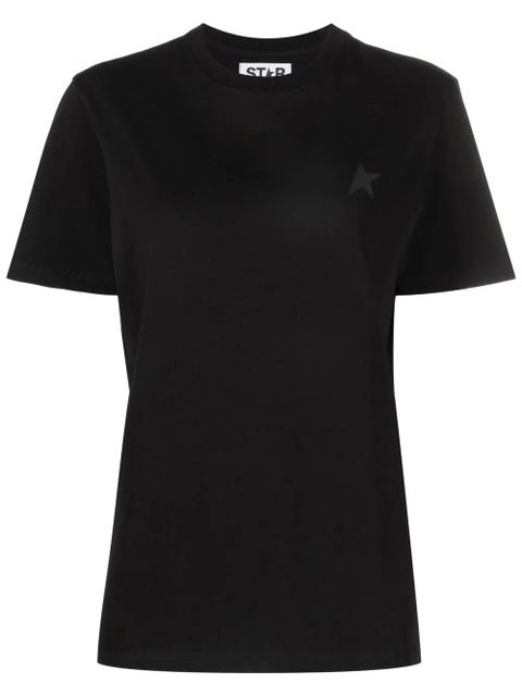 Golden Goose logo-embroidered short-sleeved T-shirt - Black - zdjęcie produktu nr 1