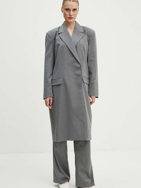 2NDDAY płaszcz 2ND Toretto - Classic Tailori damski kolor szary przejściowy 2244110169