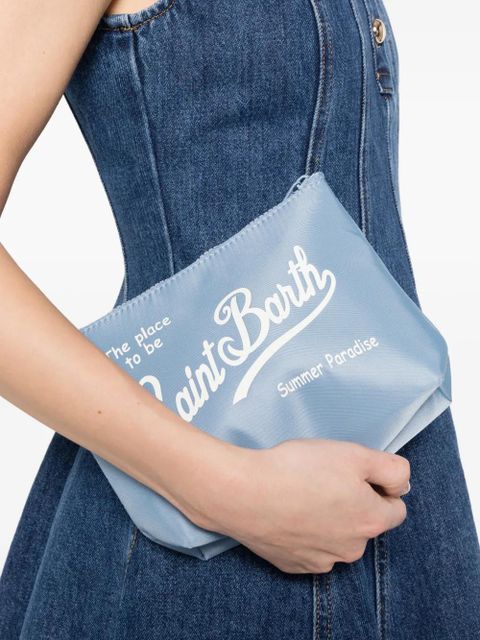 MC2 Saint Barth Aline zip clutch bag - Blue - zdjęcie produktu nr 2