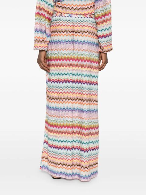Missoni zigzag palazzo pants - Neutrals